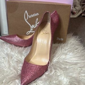 Christian Louboutin So Kate Christian Louboutin Pink Glitter Pumps